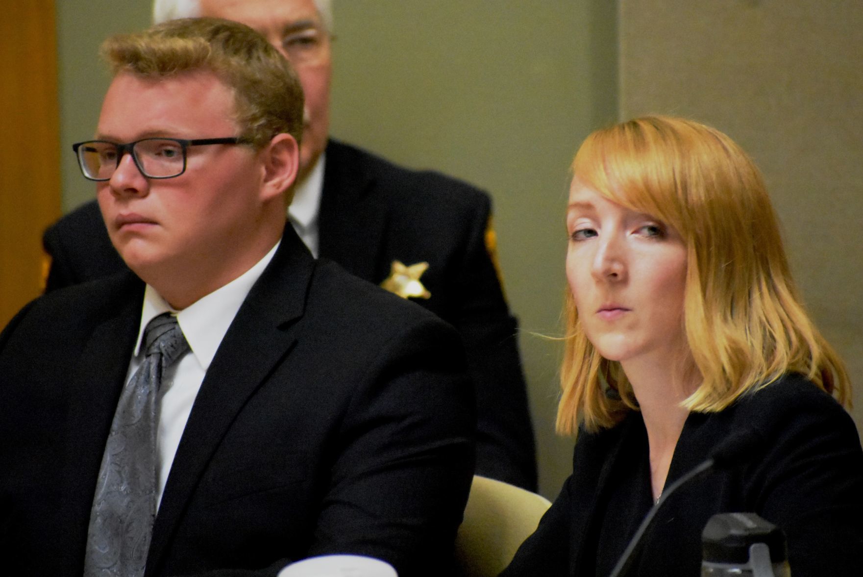 Parker Hogan with attorney Charlotte Robinson